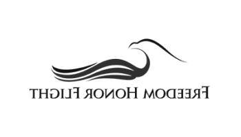 Freedom Honor Flight black-and-white logo, created by Vendi Advertising
