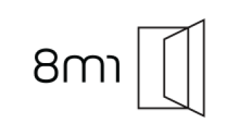 rm8 innovation lab logo in black and white